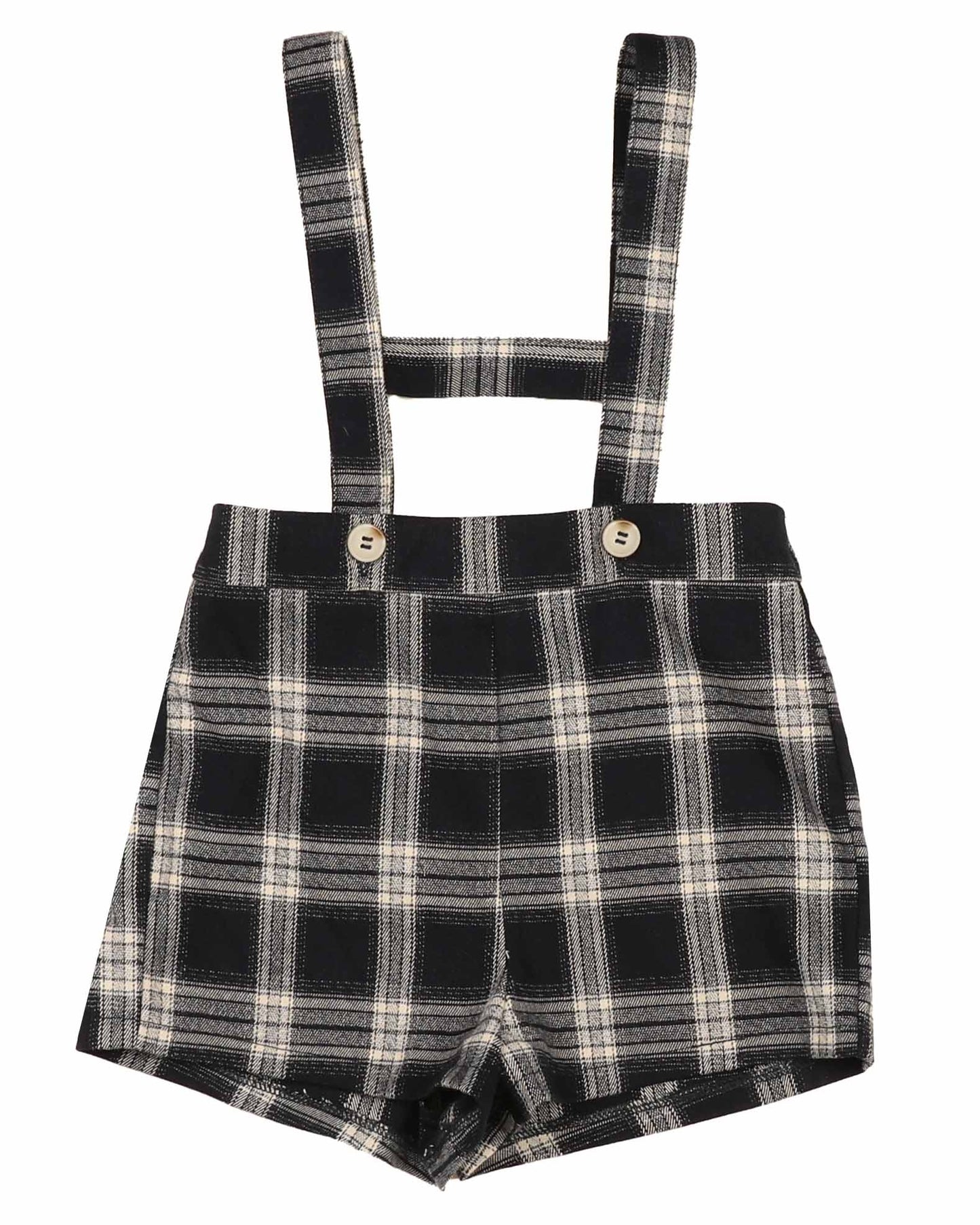 Noma Navy Plaid Back Detail Overall [Final Sale]