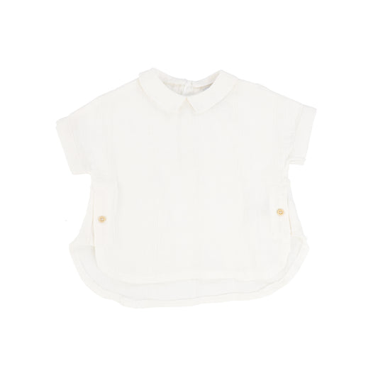 Noma Ivory Linen Line Shirt [Final Sale]