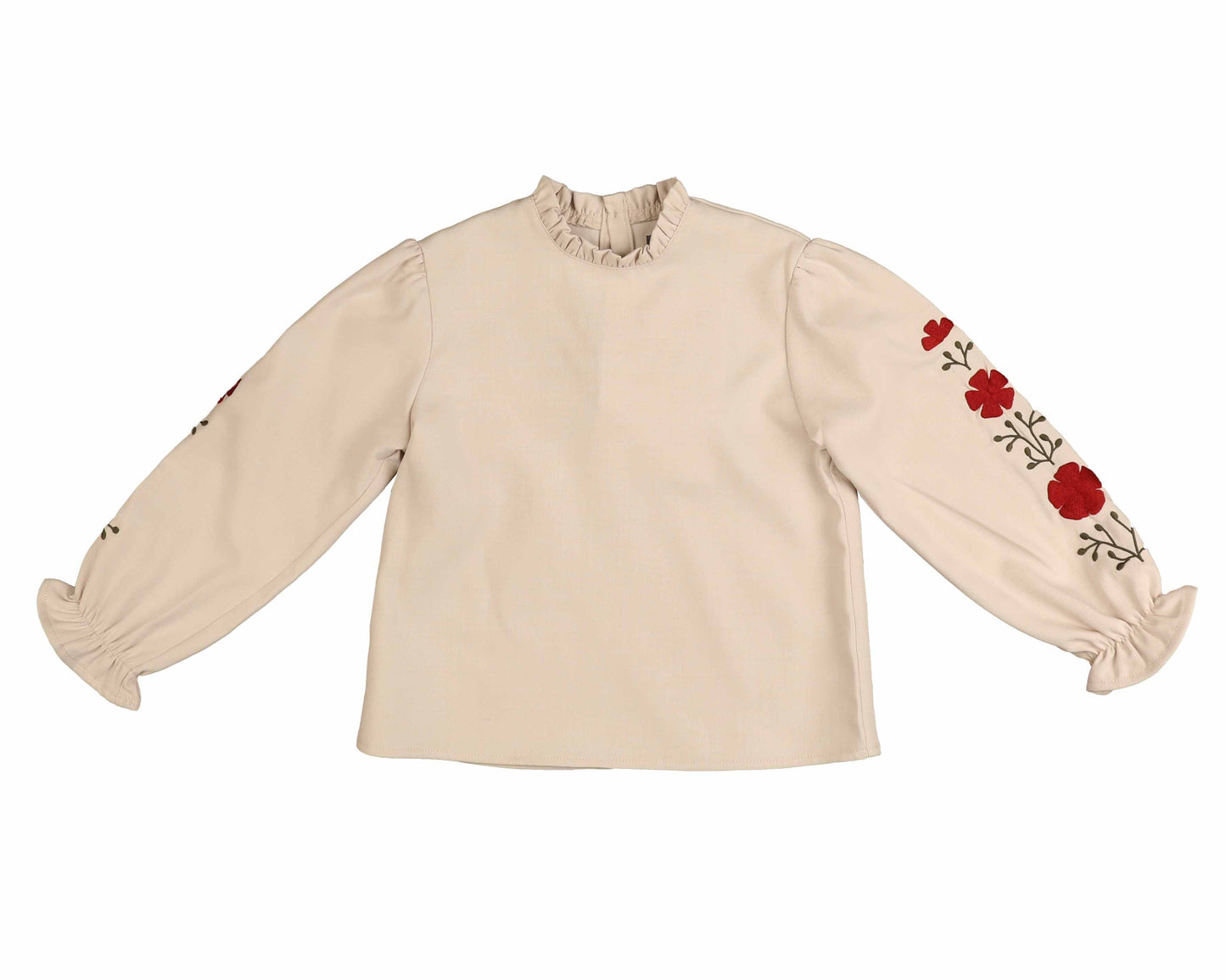 Noma Cream Embroidered Sleeve Shirt [Final Sale]