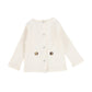 Nuttwig Ivory Ribbed Button Top [Final Sale]