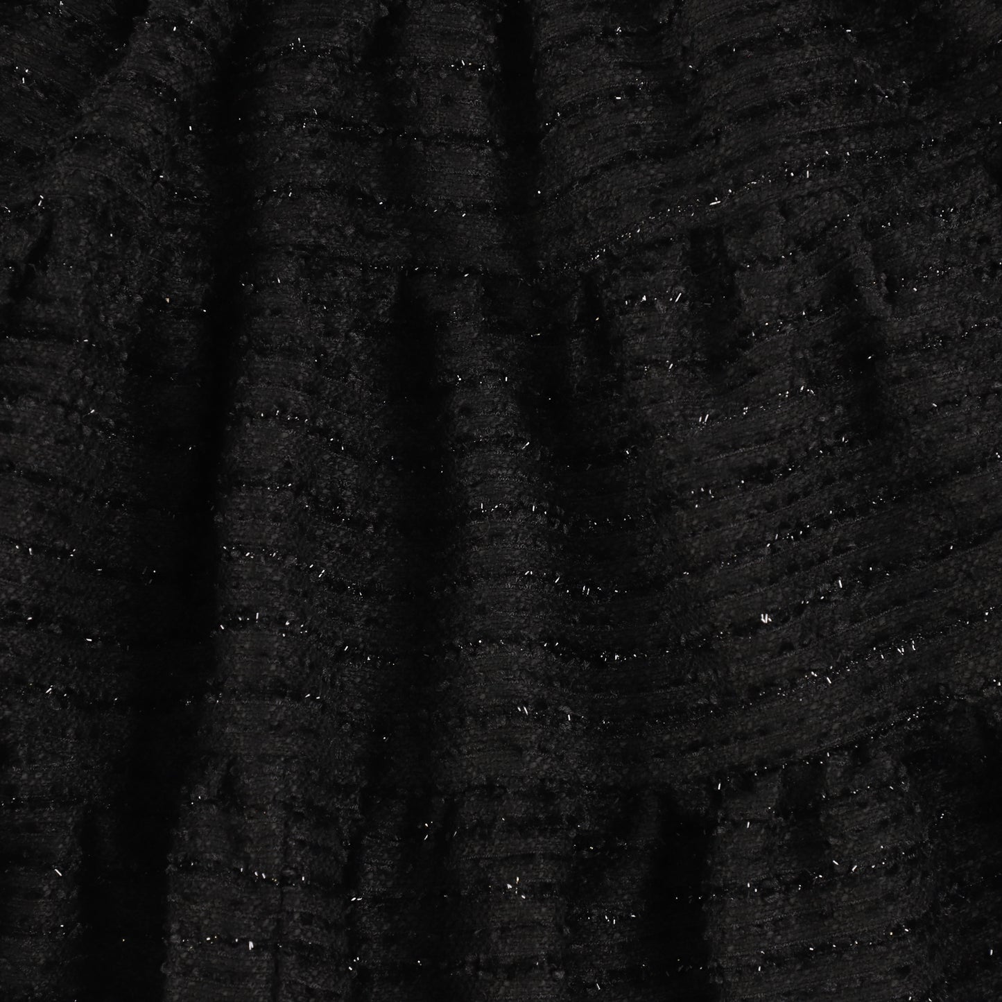 Olivia Rohde Black Sequin Striped Tiered Skirt [Final Sale]