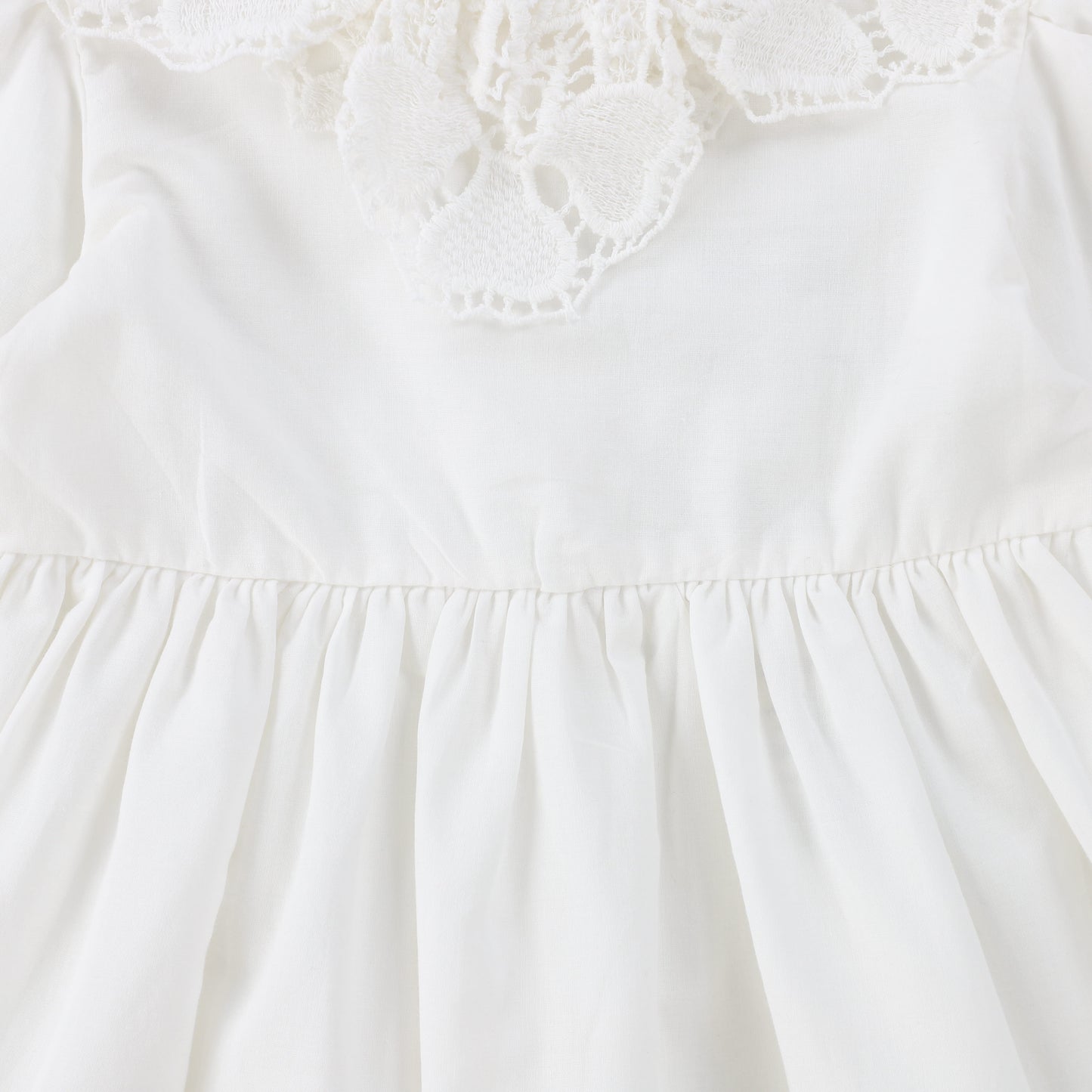 PERNILLE WHITE LACE TRIM DRESS [Final Sale]