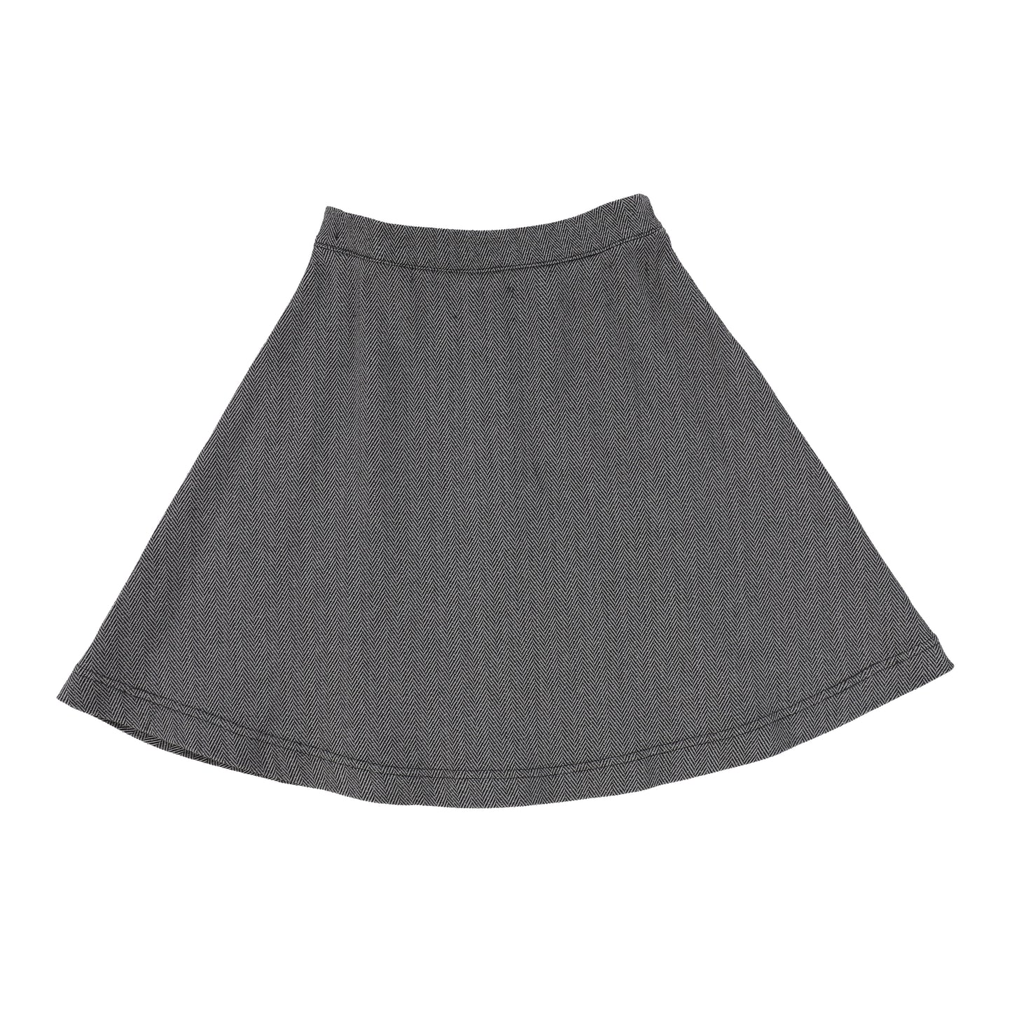 Analogie Black Herringbone Pleated Skirt [Final Sale]