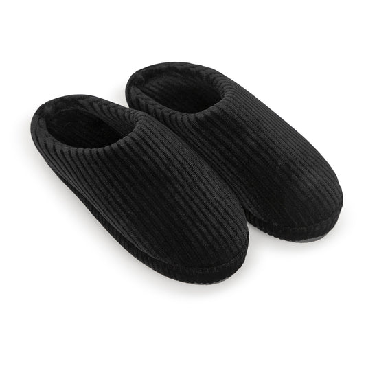 Zeebra Raven Black Slippers [Final Sale]