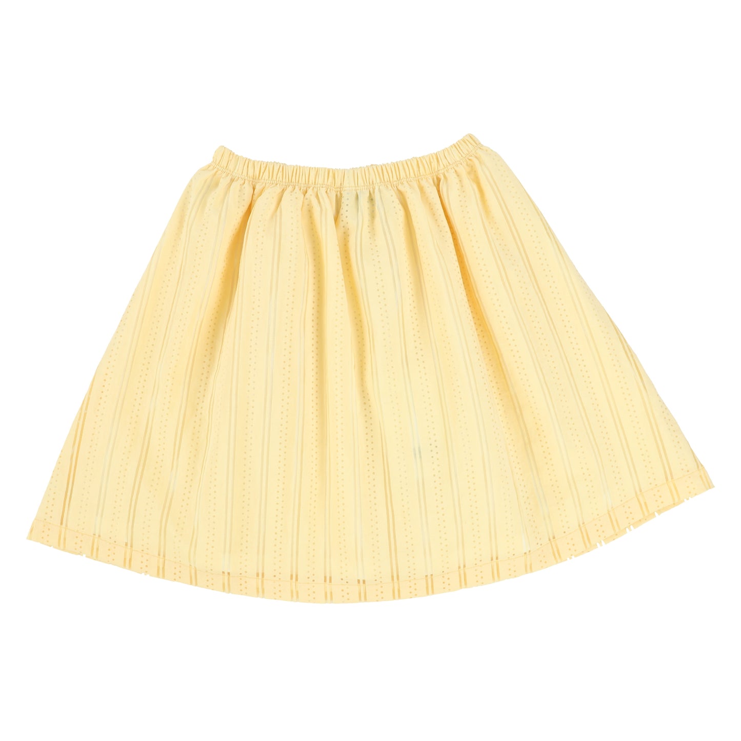 Repose Soft Yellow Striped Flare Skirt [Final Sale]