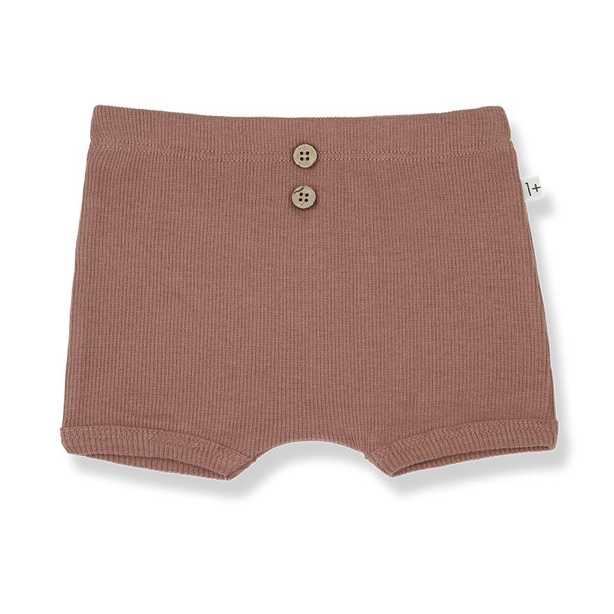 1 + IN THE FAMILY CEDAR RIBBED BUTTON BLOOMERS [Final Sale]