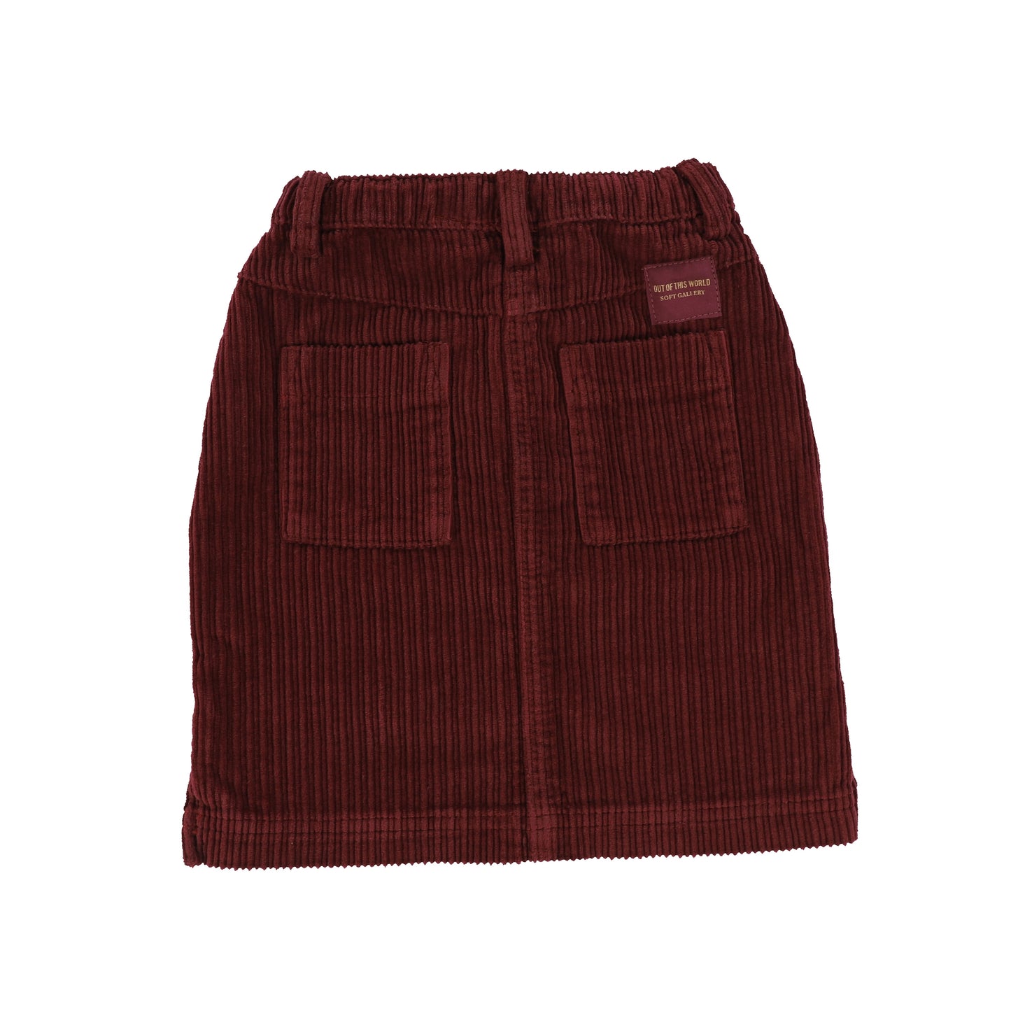 Soft Gallery Plum Corduroy Pencil Skirt [Final Sale]