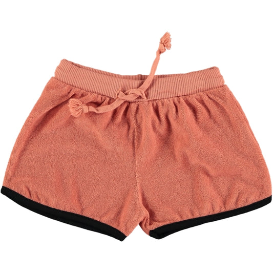 Picnik Deep Coral Terry Shorts [Final Sale]