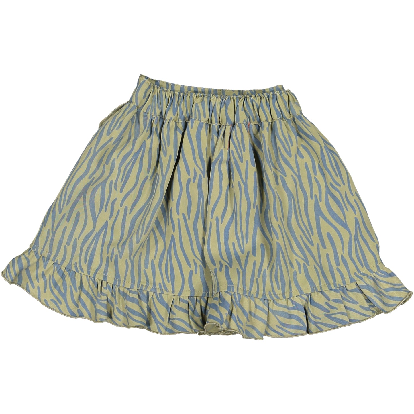 Piupiuchick Olive Zebra Print Skirt [Final Sale]