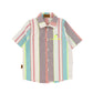 HEBE MULTI COLOR SUMMER STRIPE SHIRT [Final Sale]