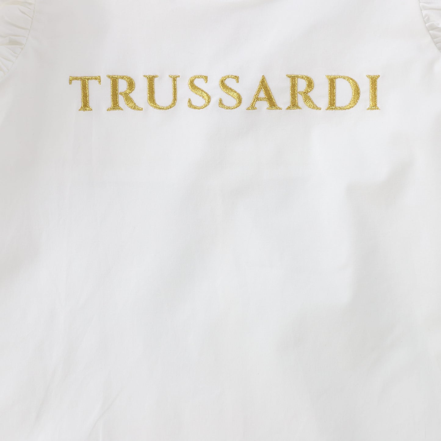 TRUSSARDI WHITE RUFFLE DRESS [Final Sale]