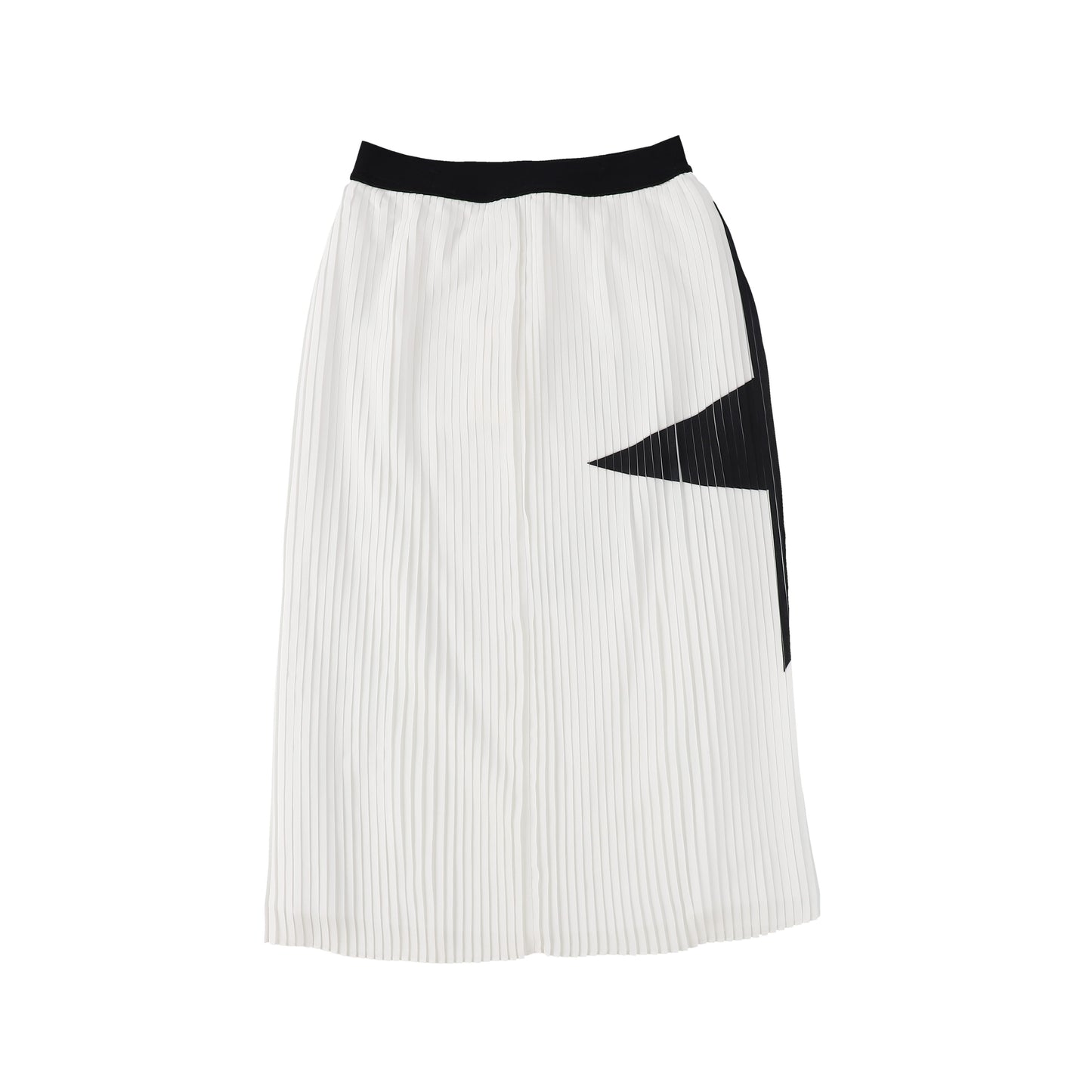 TWINSET WHITE ACCORDIAN PLEATED STAR SKIRT [Final Sale]