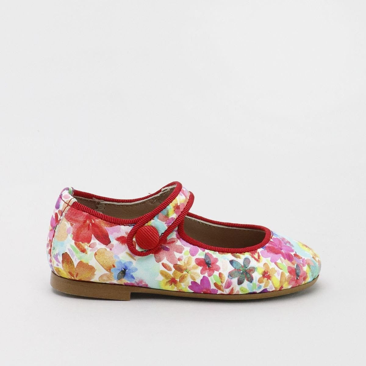 PAPANATAS MULTI COLOR FLORAL ROUNDED MARY JANE [Final Sale]