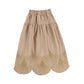 Venera Arapu Camel Pointelle Scallop Trim Skirt [Final Sale]